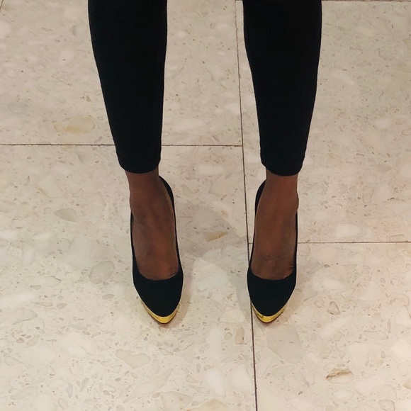 Charlotte Olympia Dolly Suede Platforms sz. 40 - Picture 4 of 8